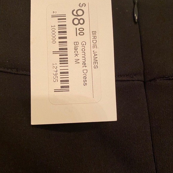 Black dress with  crew beck and grommets - Picture 10 of 11